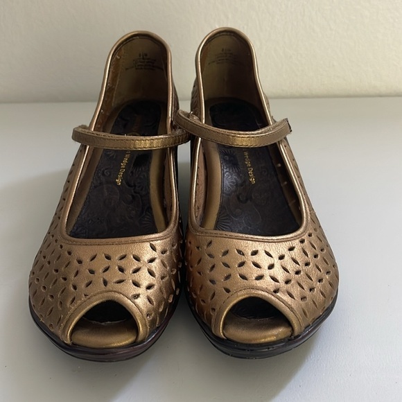 Jambu Pluto Peep Toe Mary Jane Comfort Wedges Size 8.5 - Picture 3 of 6